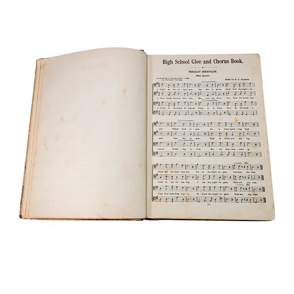 Antique Music Book The High School Glee and Chorus Book 1903 HC Flanagan Co - Picture 11 of 15